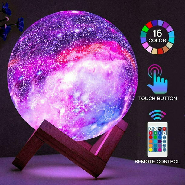 Rechargeable LED Night Light Moon Lamp 3D Printing Moonlight Luna Remote Control